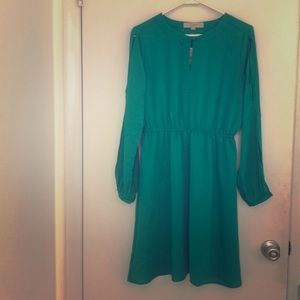 NWT Loft petites slit sleeve keyhole dress